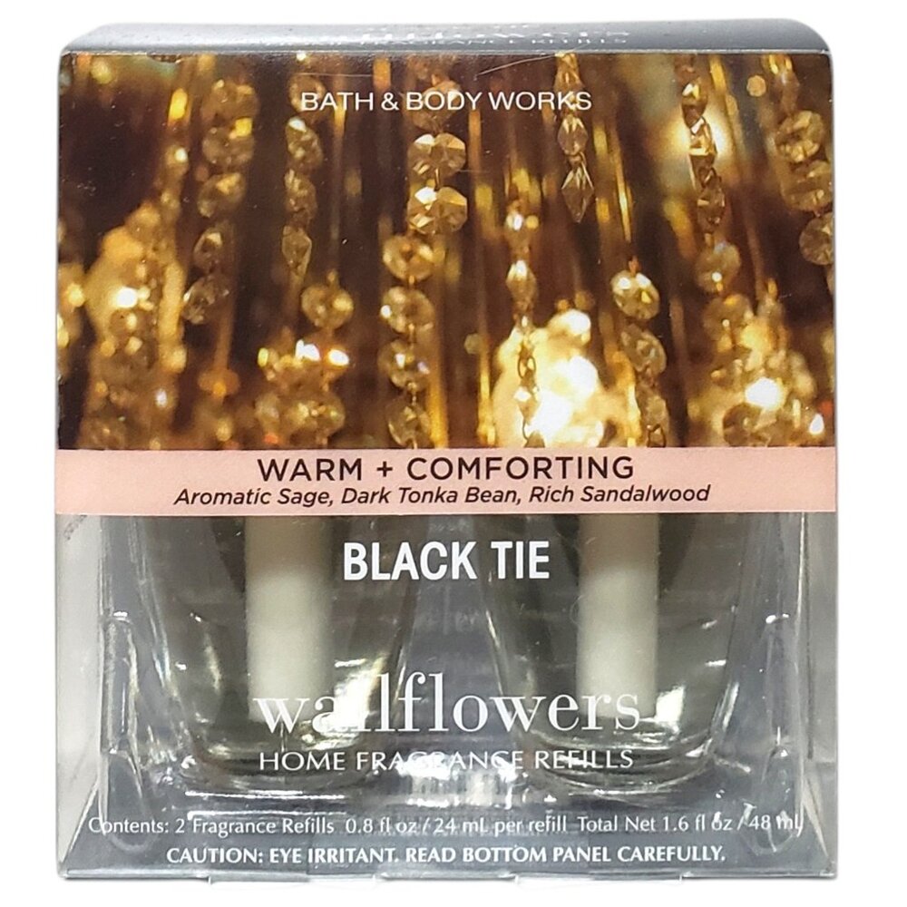 Bath & Body Works Black Tie Wallflowers Fragrance Refills, 2-Pack